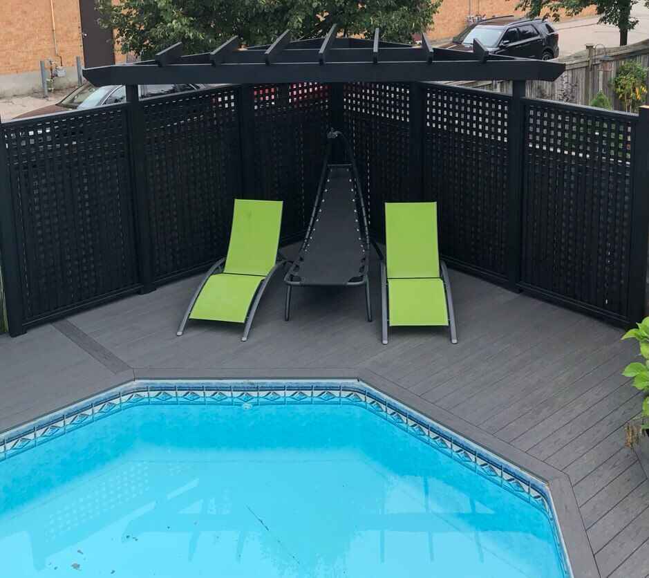 poolside privacy screen