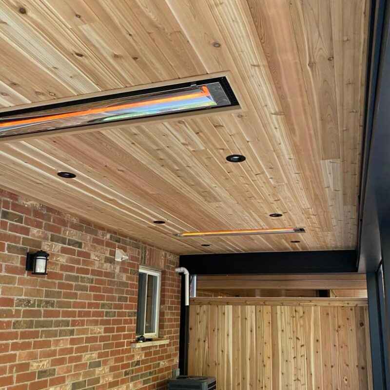 infrared heaters, outdoor living spaces